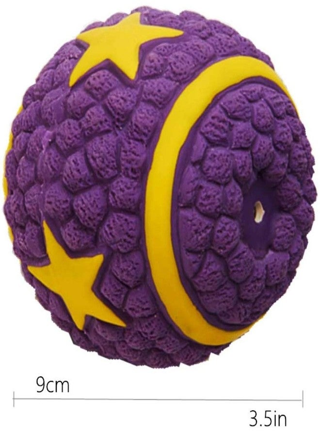 Pups&Pets لعبة كرة نجمية مطاطية تصدر صوتاً من Pups&PetsEetoys للكلاب (متوسطة) اللون - بنفسجي - Image 4